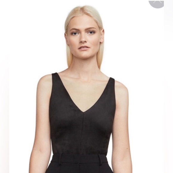 BCBG Faux Suede Bodysuit - Picture 2 of 9